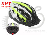 Шлем AUTHOR Wind LED 144 неоново-желтый/белый, размер 54-58 cm 9001128